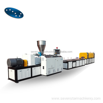 PVC Ceiling Conical Twin Screw Extruder Machine Line